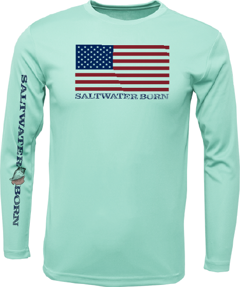 Key West, FL USA Born Long Sleeve UPF 50+ Dry-Fit Shirt