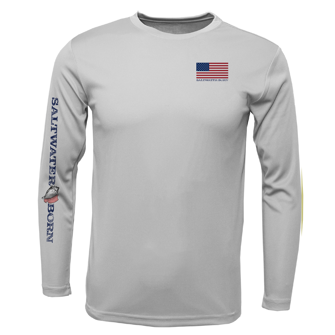 USA Jumbo Gulf Shrimp Long Sleeve UPF 50+ Dry-Fit Shirt