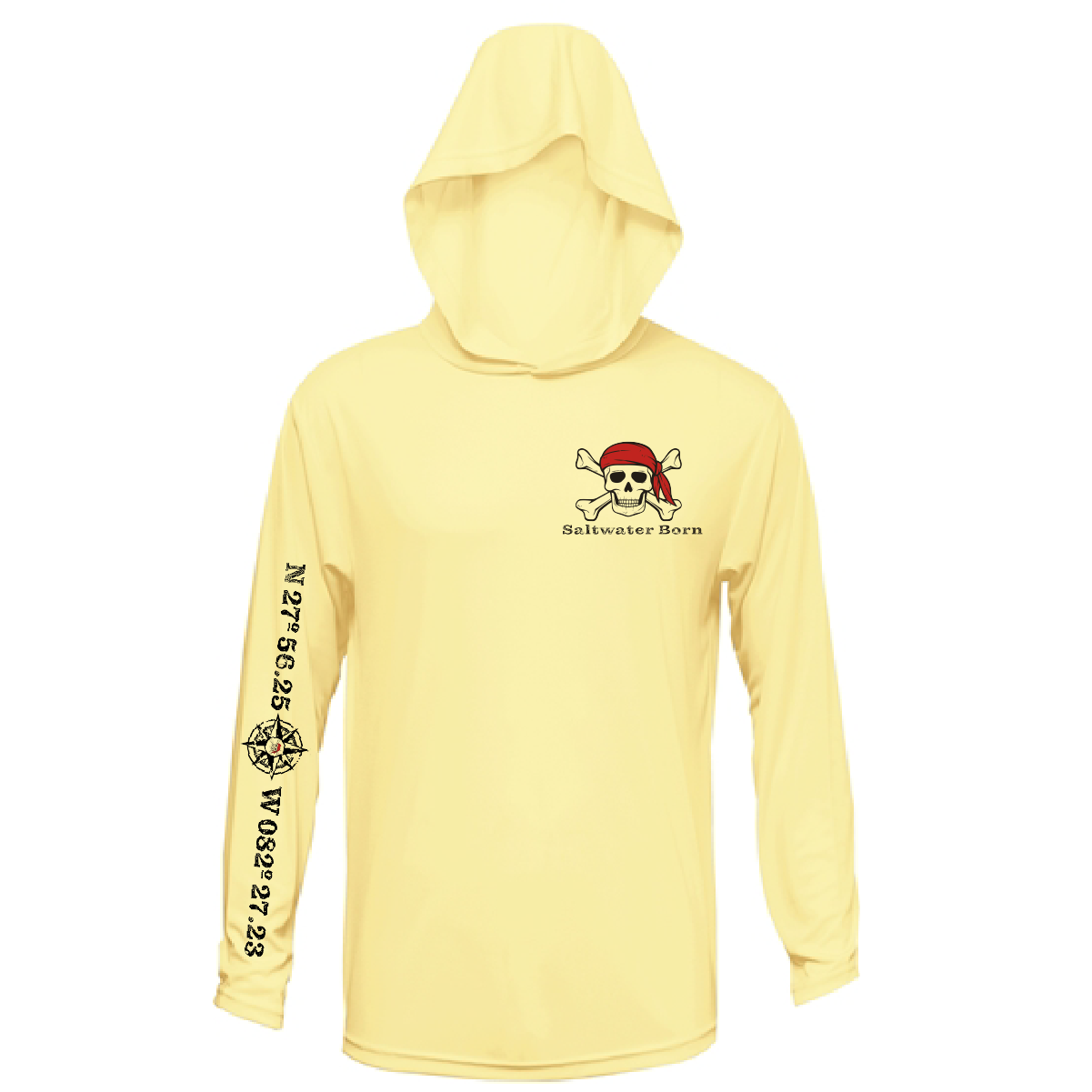 Saltwater Born Blackbeard Long Sleeve UPF 50+ Dry-Fit Hoodie