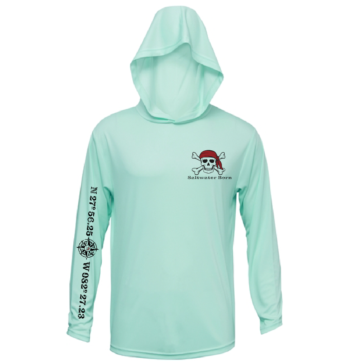 Saltwater Born Blackbeard Long Sleeve UPF 50+ Dry-Fit Hoodie