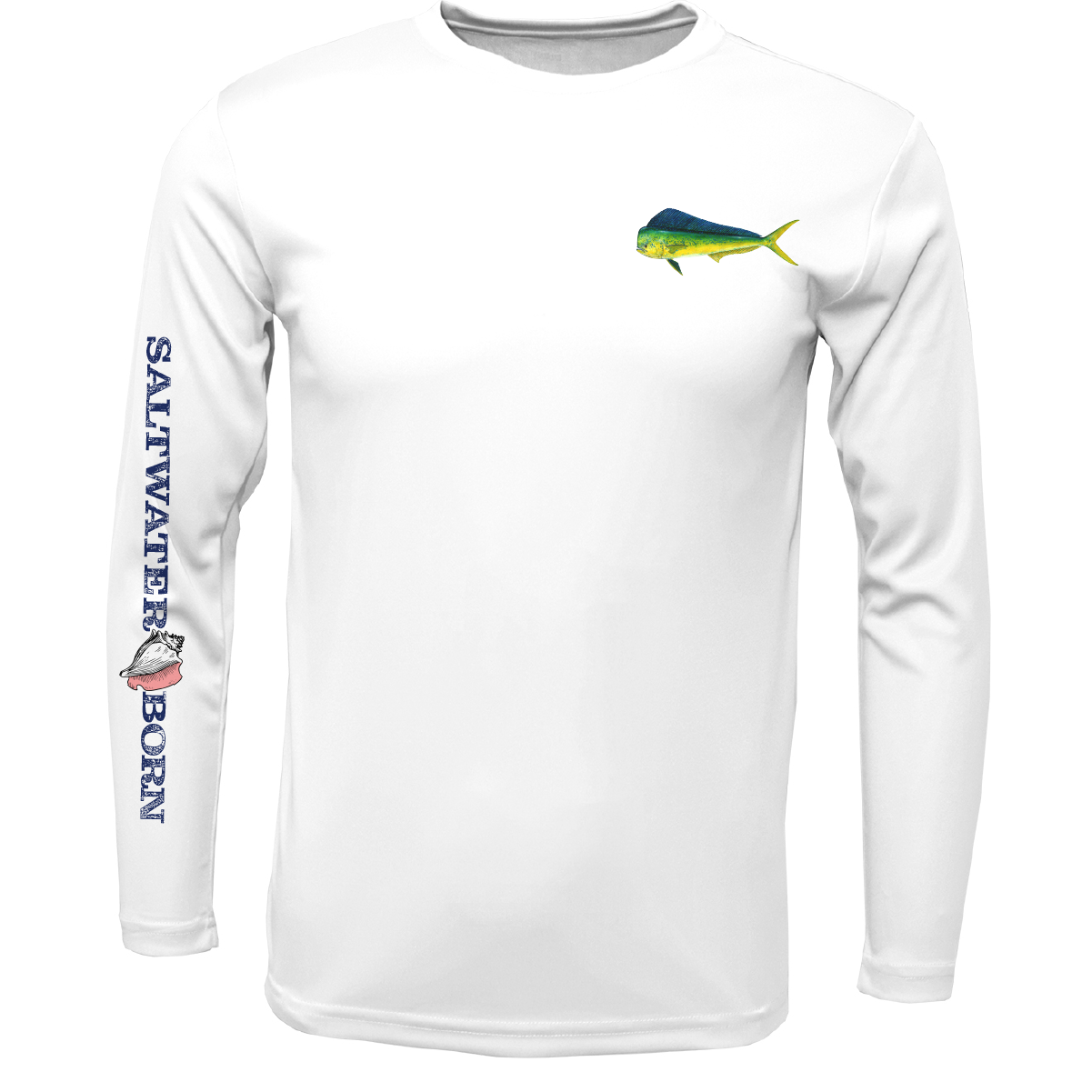 SK Mahi on Chest Long Sleeve UPF 50+ Dry-Fit Shirt