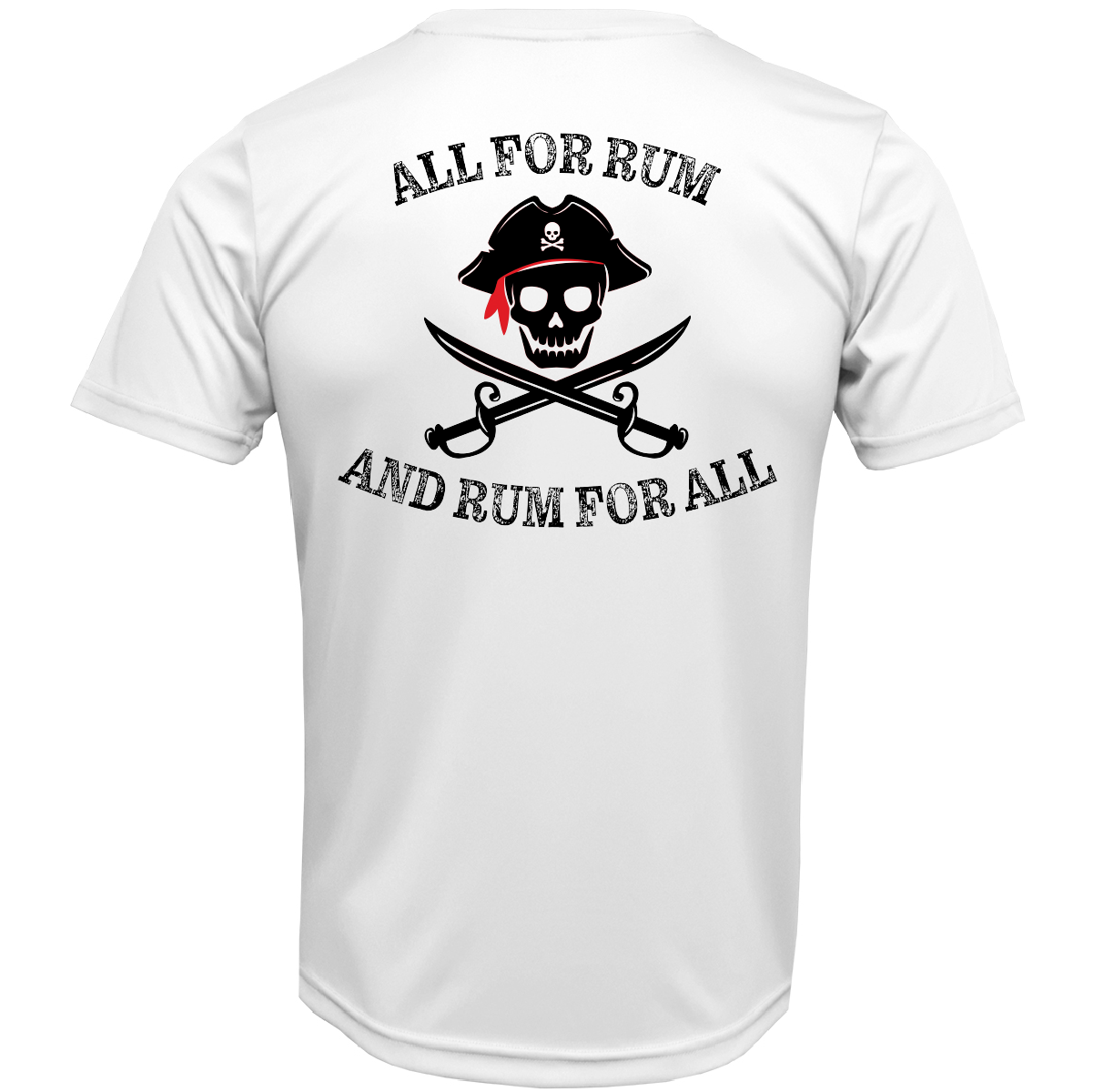 Key West, FL "All For Rum and Rum For All" Men's Short Sleeve UPF 50+ Dry-Fit Shirt