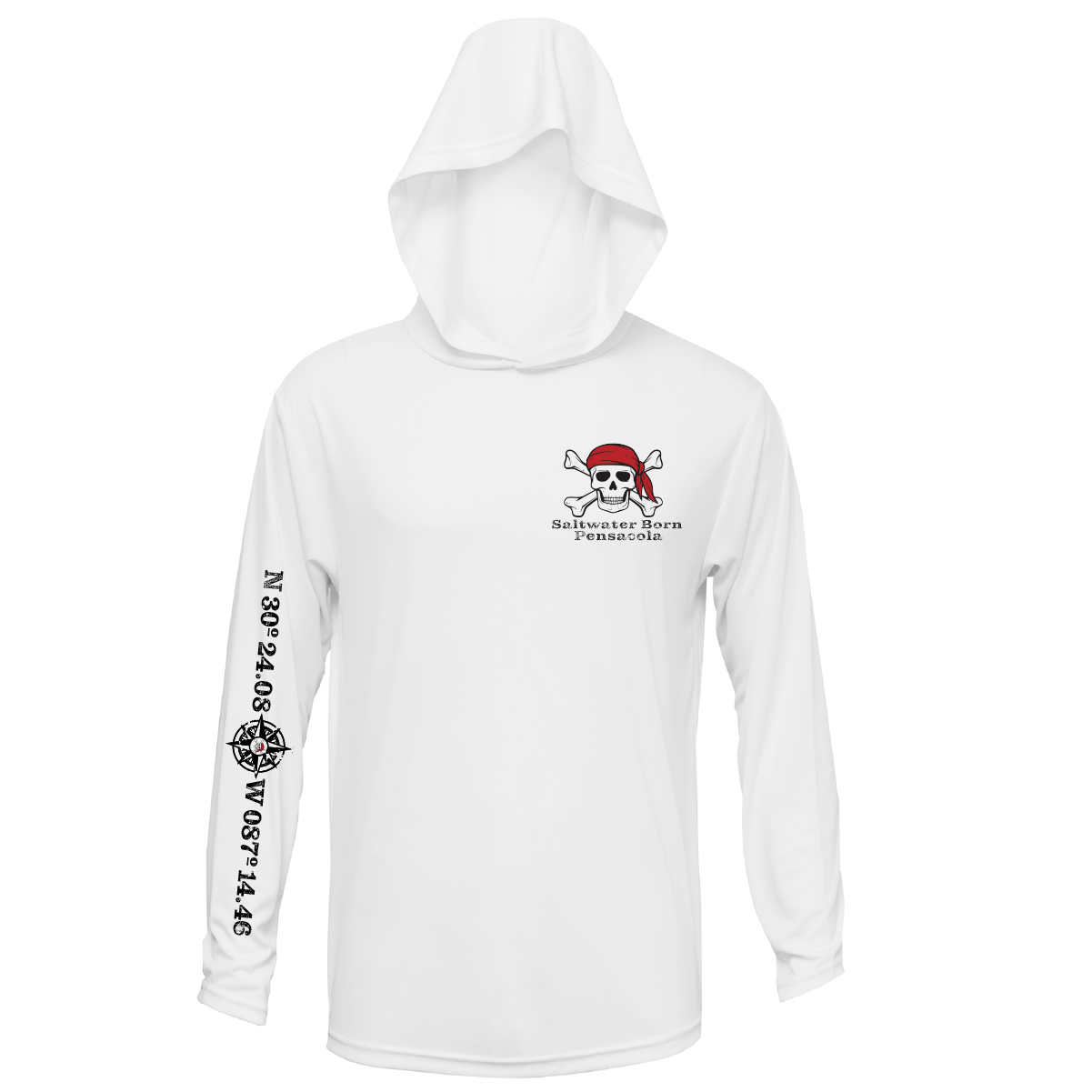 Pensacola, FL "All for Rum and Rum for All" Long Sleeve UPF 50+ Dry-Fit Hoodie