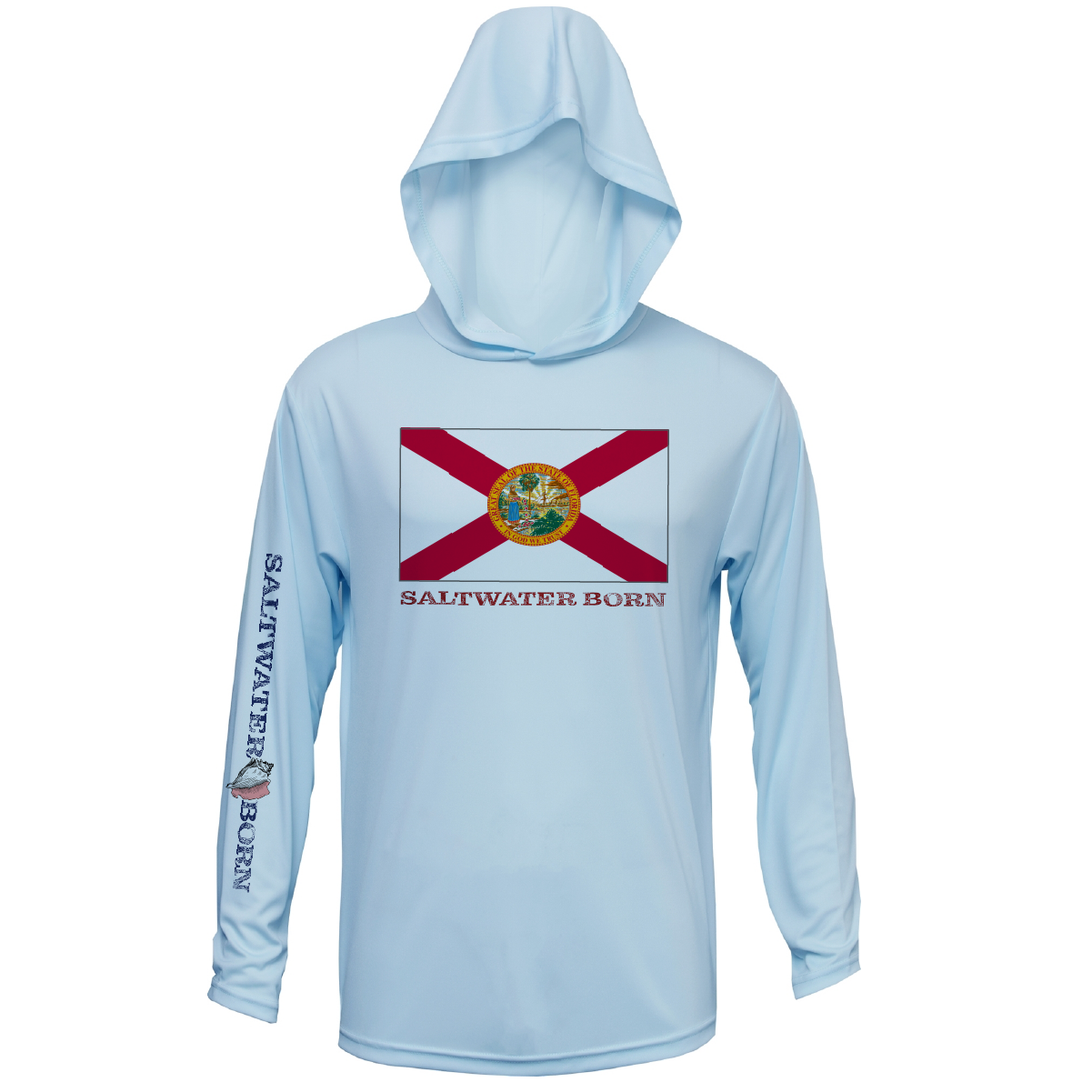 Florida Flag Long Sleeve UPF 50+ Dry-Fit Hoodie
