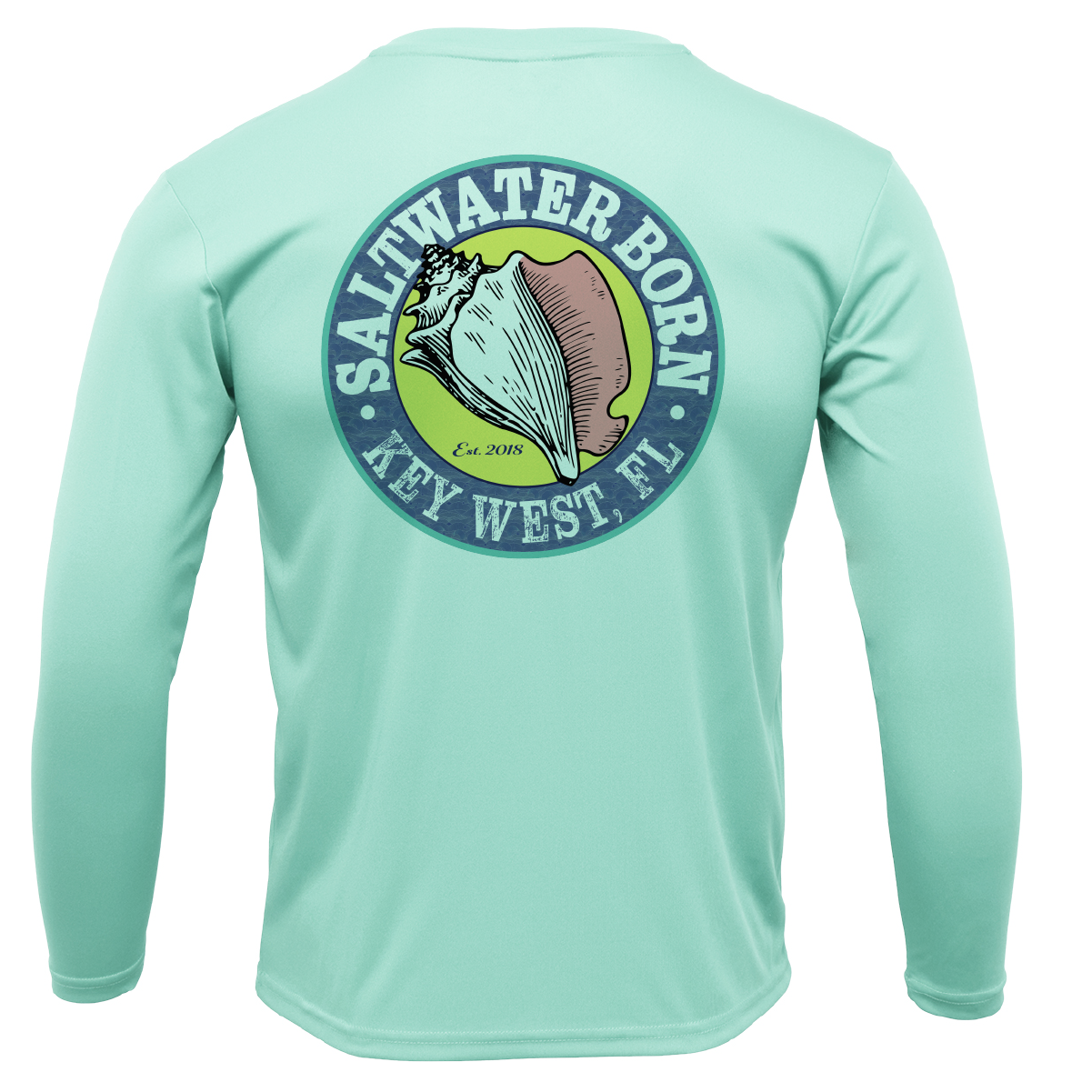 Key West, FL Hogfish Diver Men's Long Sleeve UPF 50+ Dry-Fit Shirt