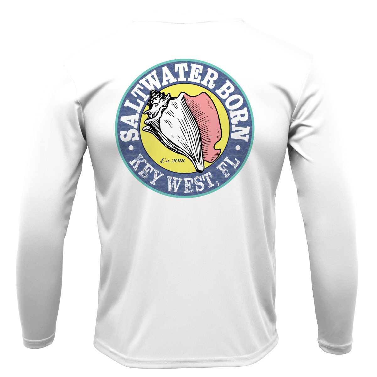 Key West, FL Spiny Lobster Diver Men's Long Sleeve UPF 50+ Dry-Fit Shirt