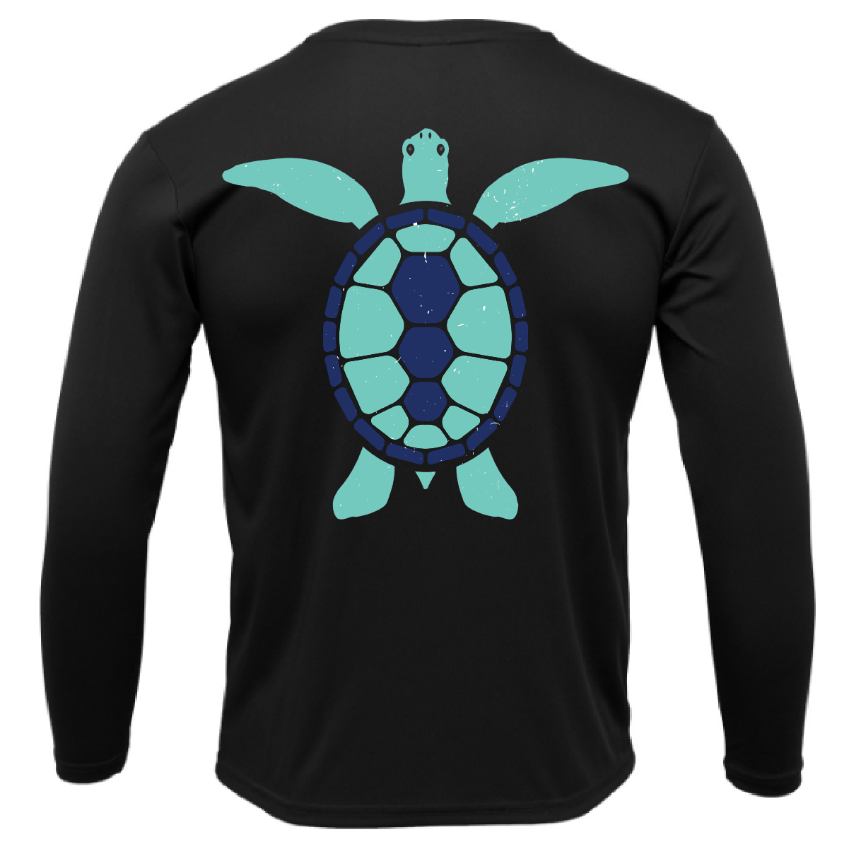 Key West, FL Turtle Men's Long Sleeve UPF 50+ Dry-Fit Shirt