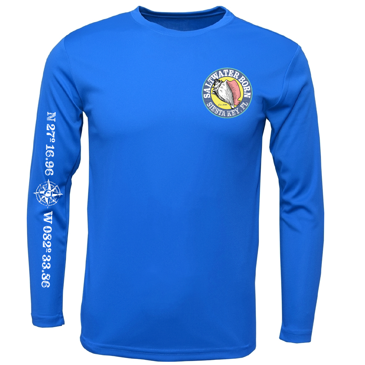 Siesta Key, FL Kraken Men's Long Sleeve UPF 50+ Dry-Fit Shirt