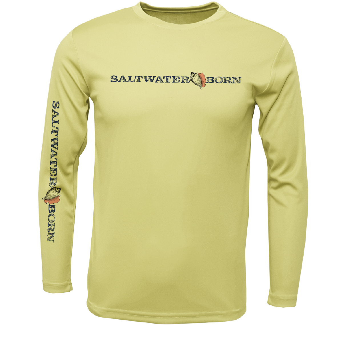 Key West, FL Saltwater Born Boy's Long-Sleeve UPF 50+ Dry-Fit Shirt