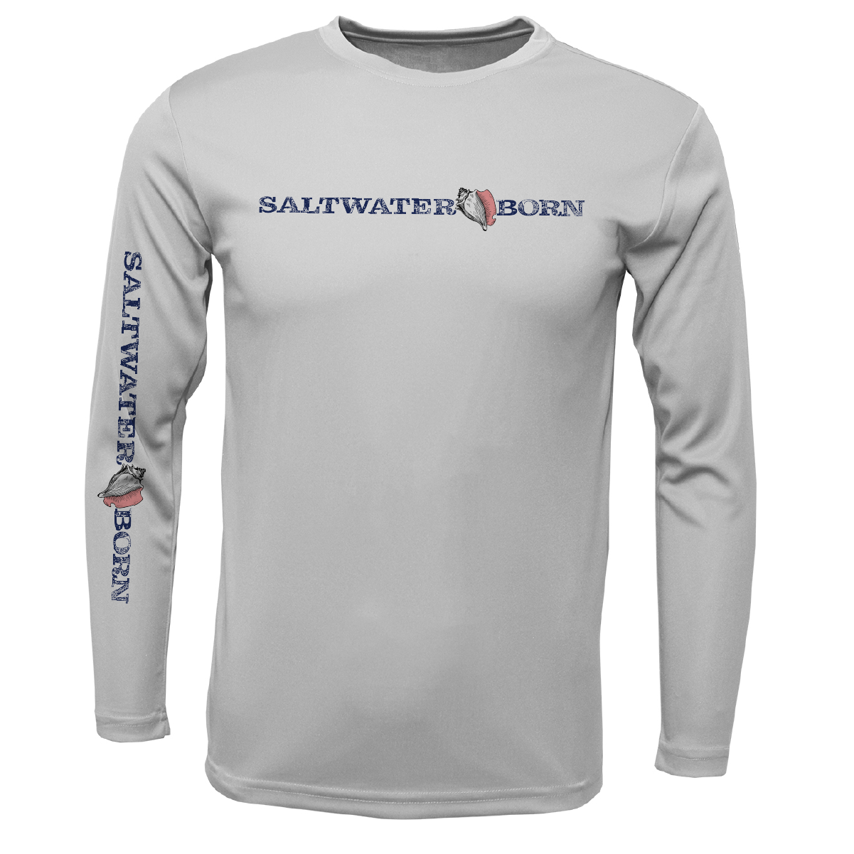 Key West, FL Saltwater Born Boy's Long-Sleeve UPF 50+ Dry-Fit Shirt