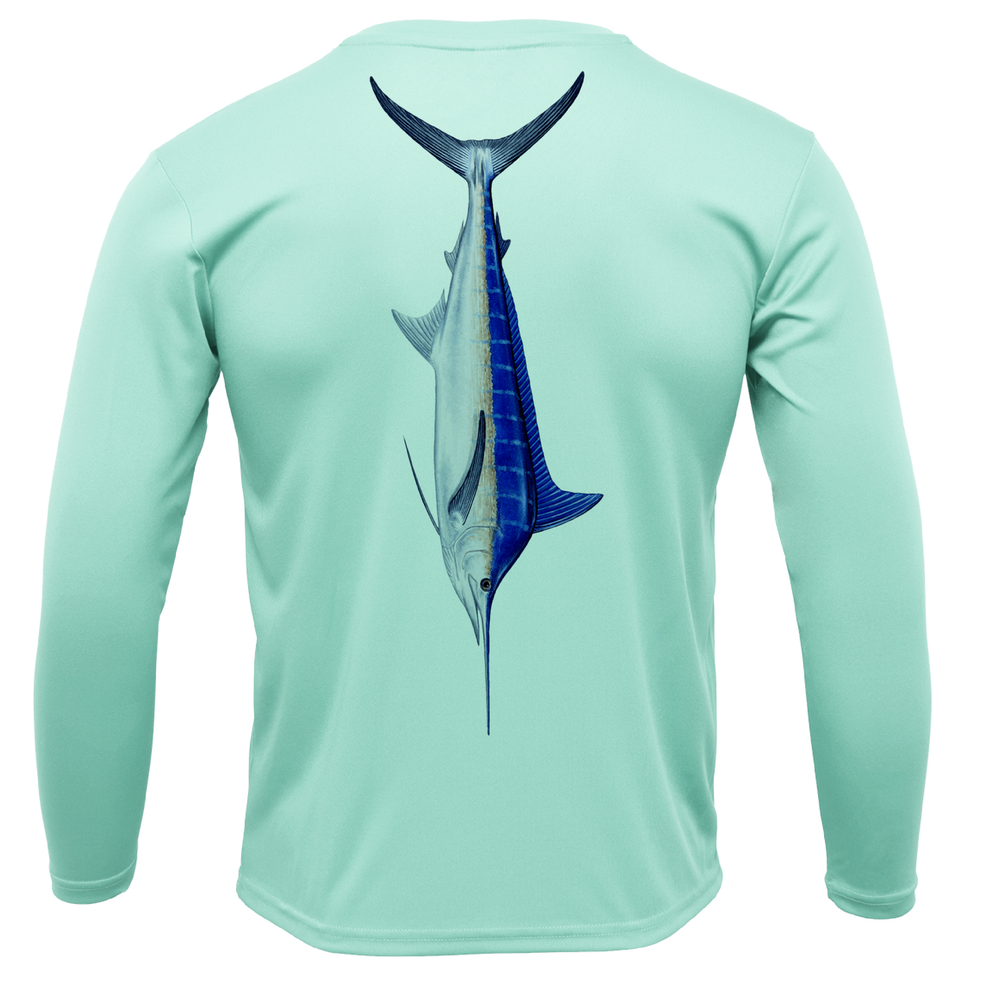 Key West, FL Marlin Boy's Long Sleeve UPF 50+ Dry-Fit Shirt