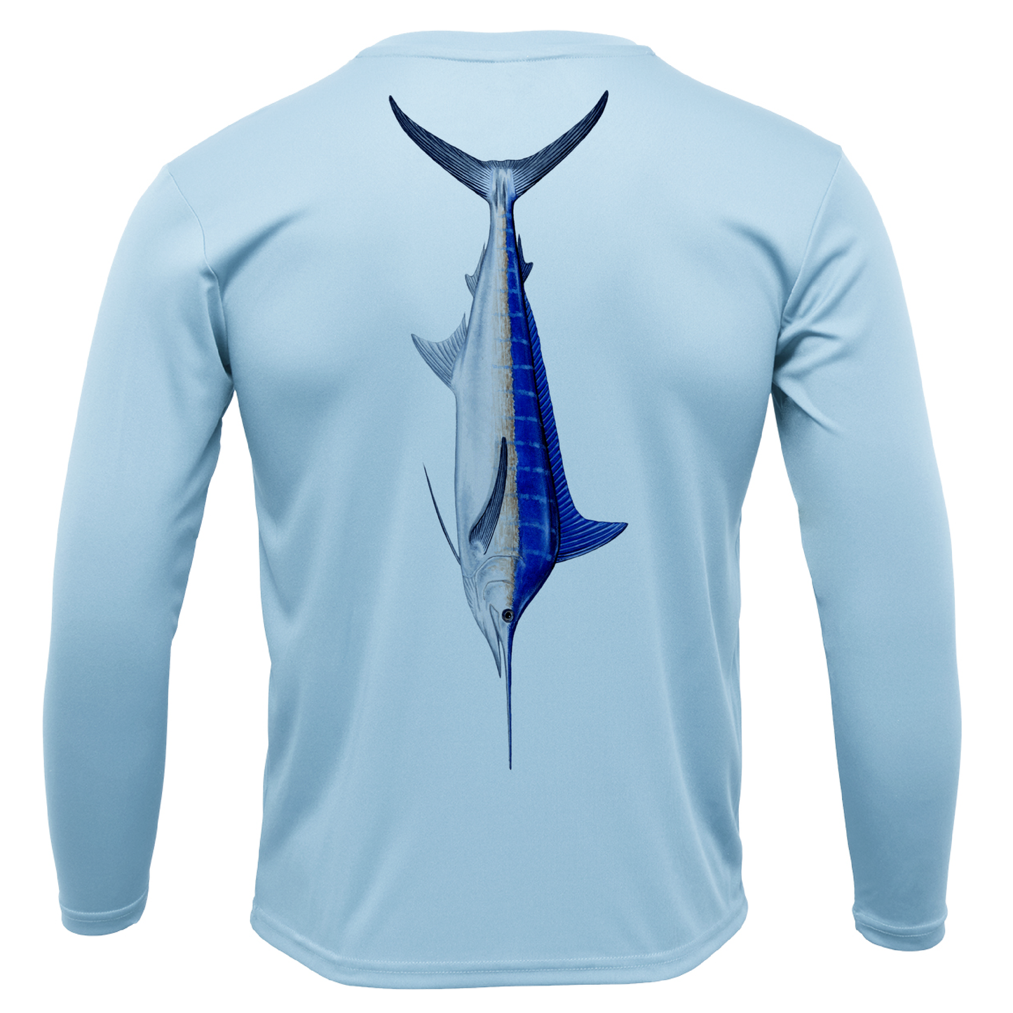 USA Blue Marlin Long Sleeve UPF 50+ Dry-Fit Shirt