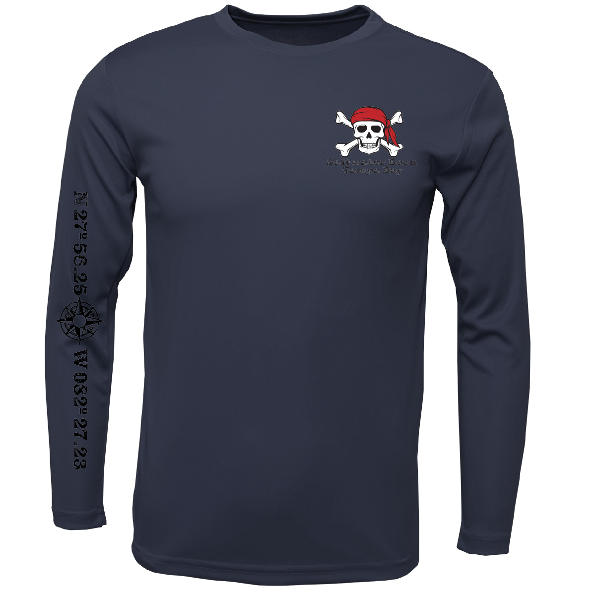 Tampa Bay, FL "All For Rum and Rum For All" Men's Long Sleeve UPF 50+ Dry-Fit Shirt