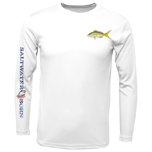 SK Yellowtail on Chest Long Sleeve UPF 50+ Dry-Fit Shirt