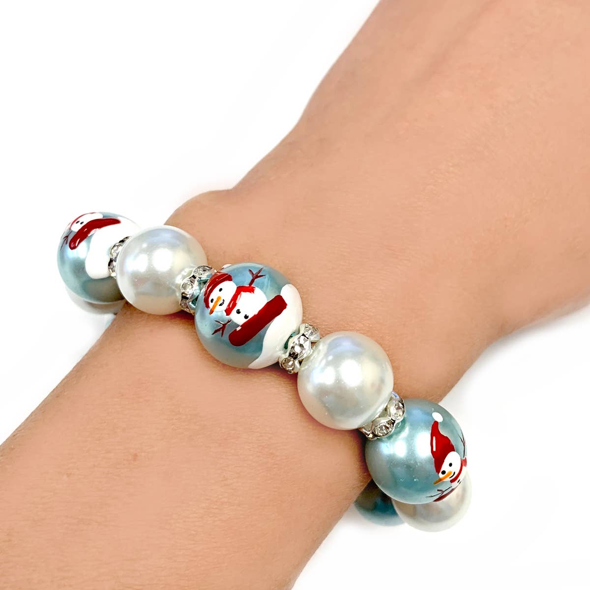 Fiona Accessories - Christmas Beaded Stretch Bracelet Holiday Gifts: Christmas Truck with Tree