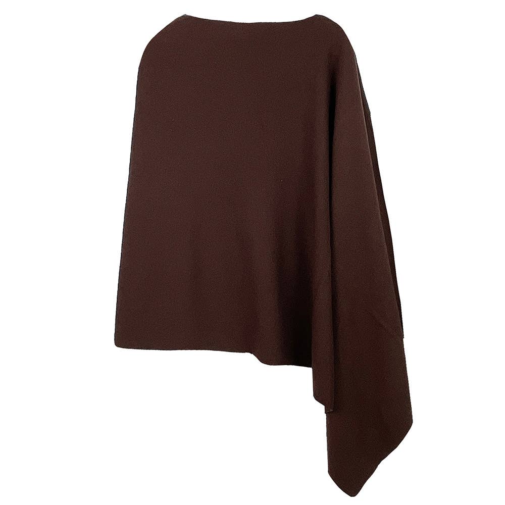 Sensibling Corp. - Solid Scarf Poncho: Ivory