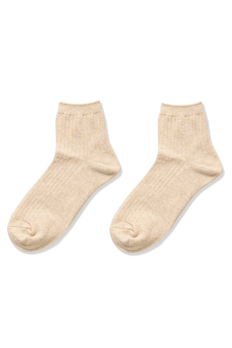42POPS - .SI-26275 Cotton Crew Socks: BLACK-167932 / OS