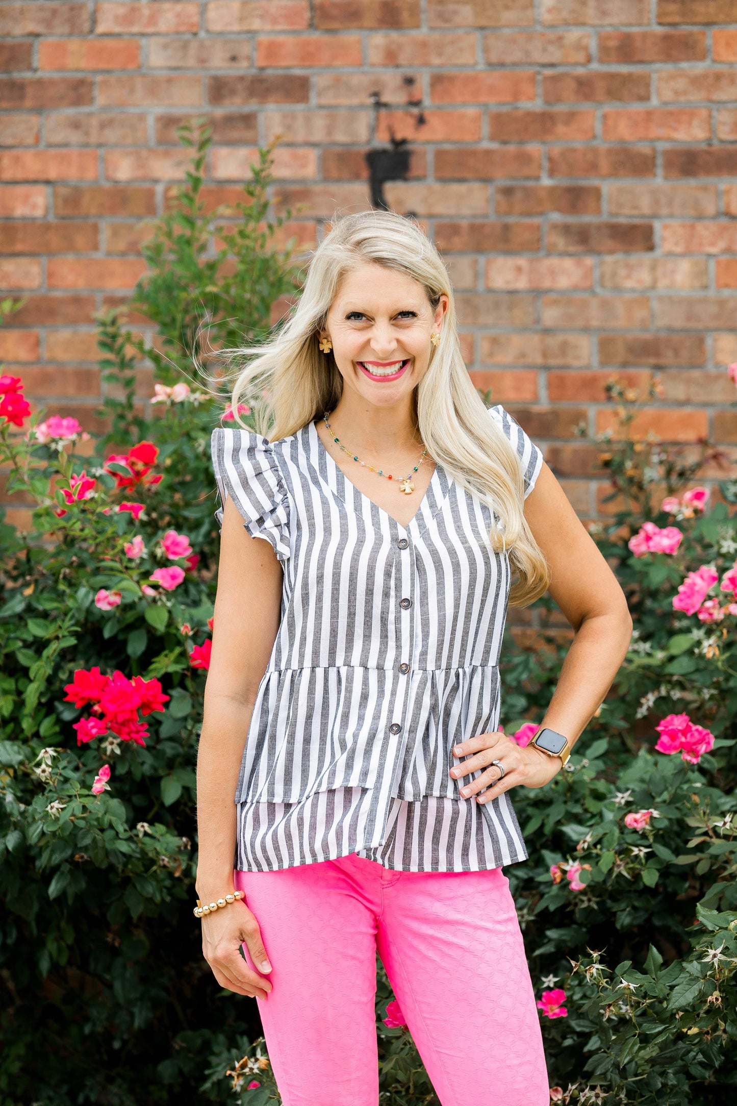 Hidden Truth Jewelry - Multicolored and Gold Chain with Julia Blair Cross