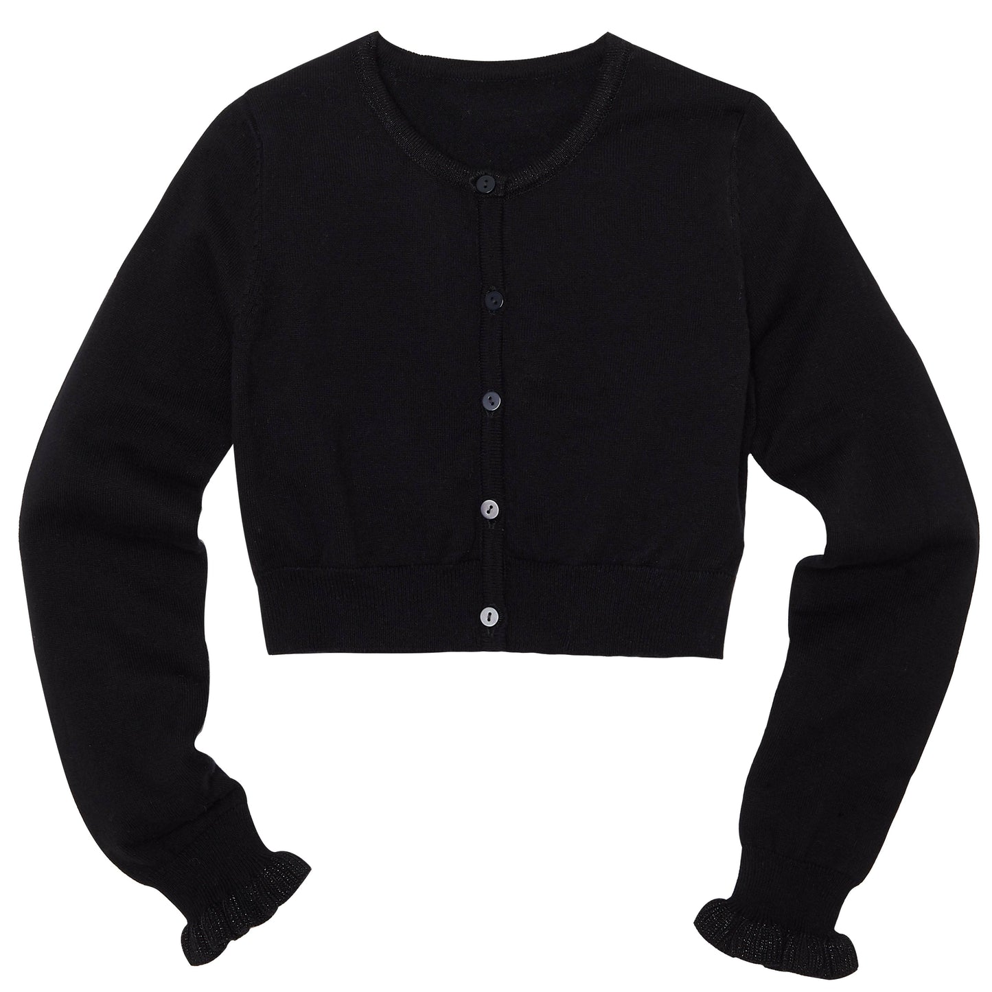 Kidpik - Ruffle Bolero Sweater: Kidpik Cream / S (7/8)