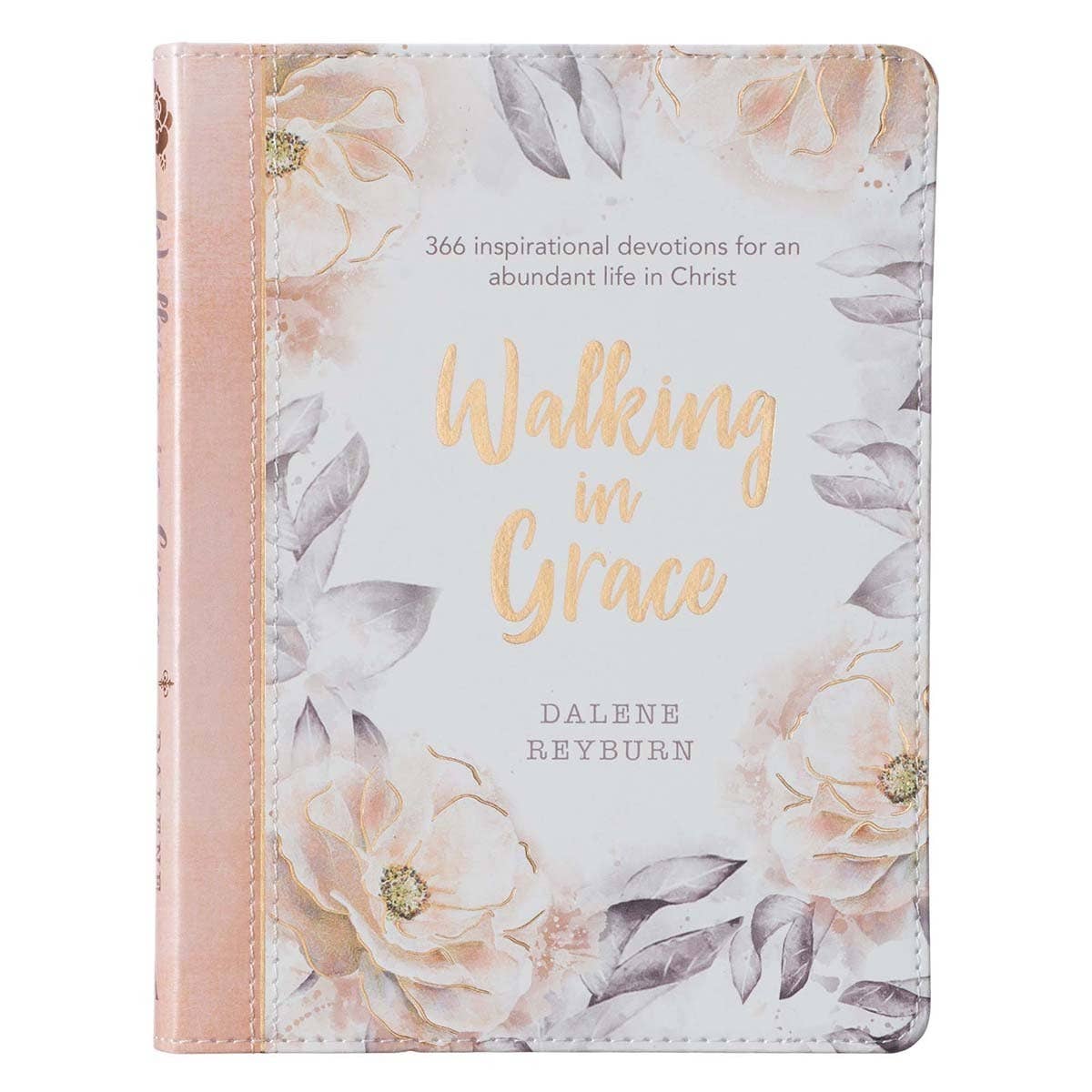 Christian Art Gifts - Devotional Walking In Grace Faux Leather