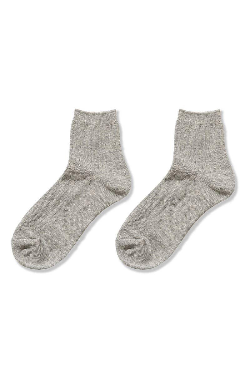 42POPS - .SI-26275 Cotton Crew Socks: BLACK-167932 / OS