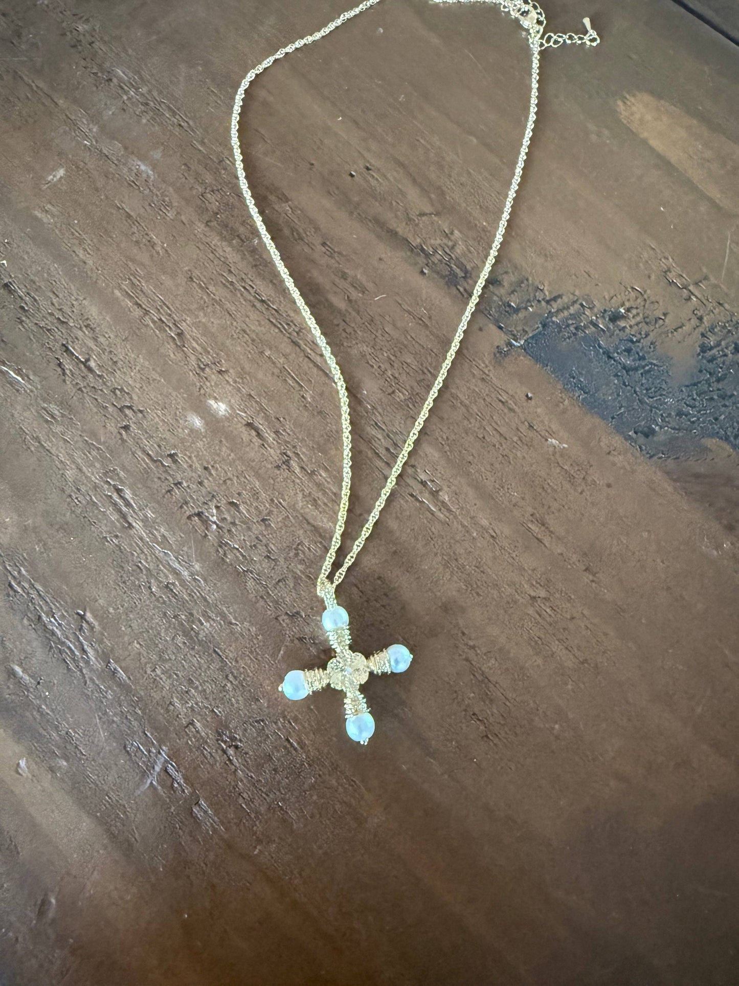 The Right Side Jewelry - Waterproof Pearl Cross