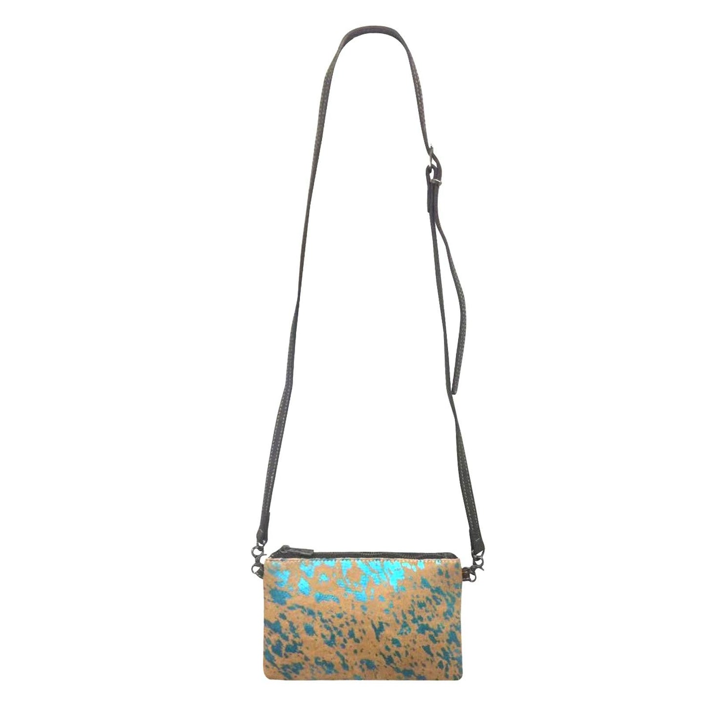 Montana West - RLH-008 Montana West Hair-On Cowhide Leather Clutch/Crossbody: Coffee