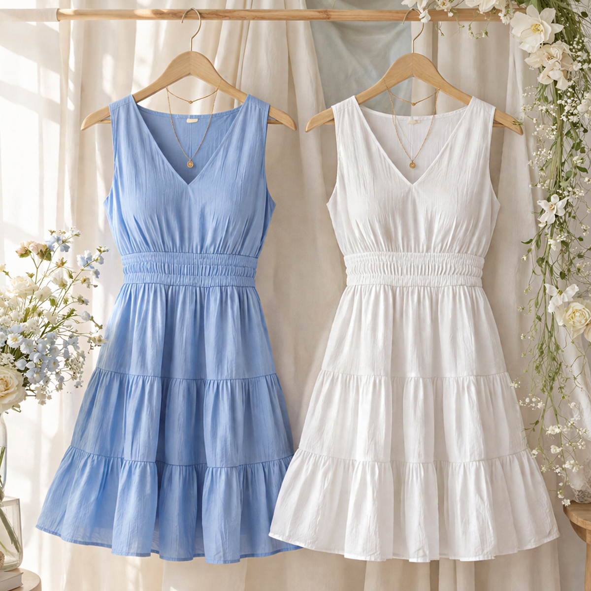 Winslow Collection - SOFT CLOUD TIERED BABYDOLL DRESS
