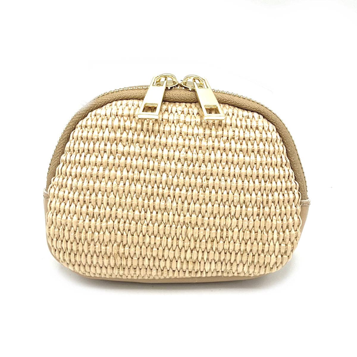 Suie Valentini srl - Summer collection, leather and raffia purse, art. PO01: Green