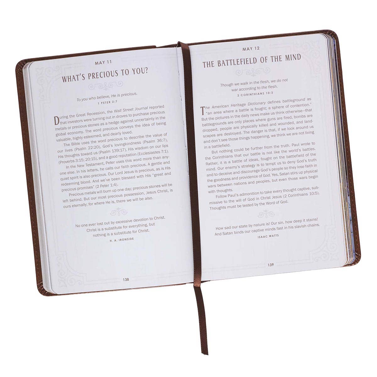 Christian Art Gifts - Devotional Walking with God Faux Leather