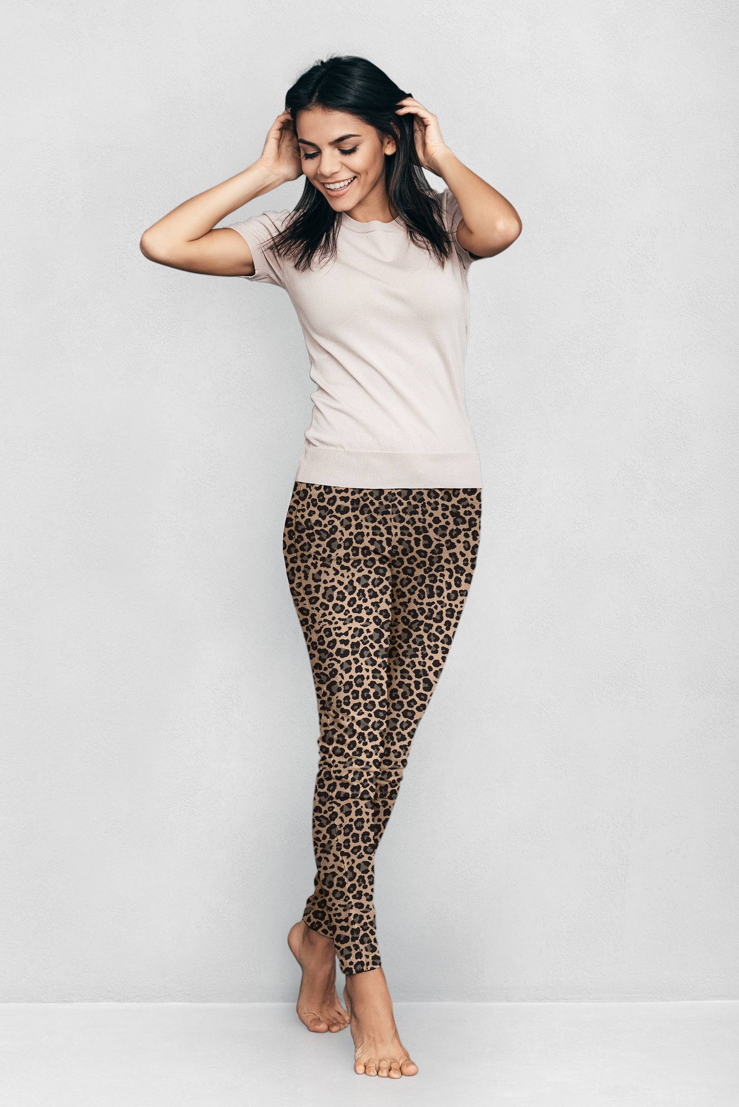 DM Merchandising - Britt's Knits Printed Fleece Lined Leggings Open Stock: Camo / Large/ X-Large