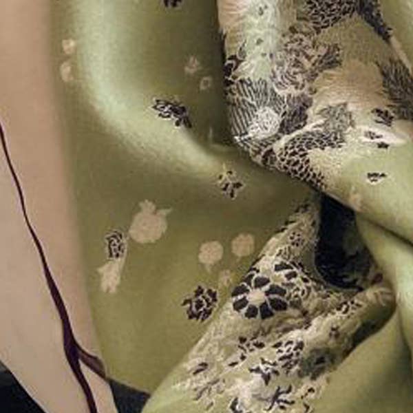 Winding River - Equestrian Green / Black Bouquet Reversible Wrap – Shawl