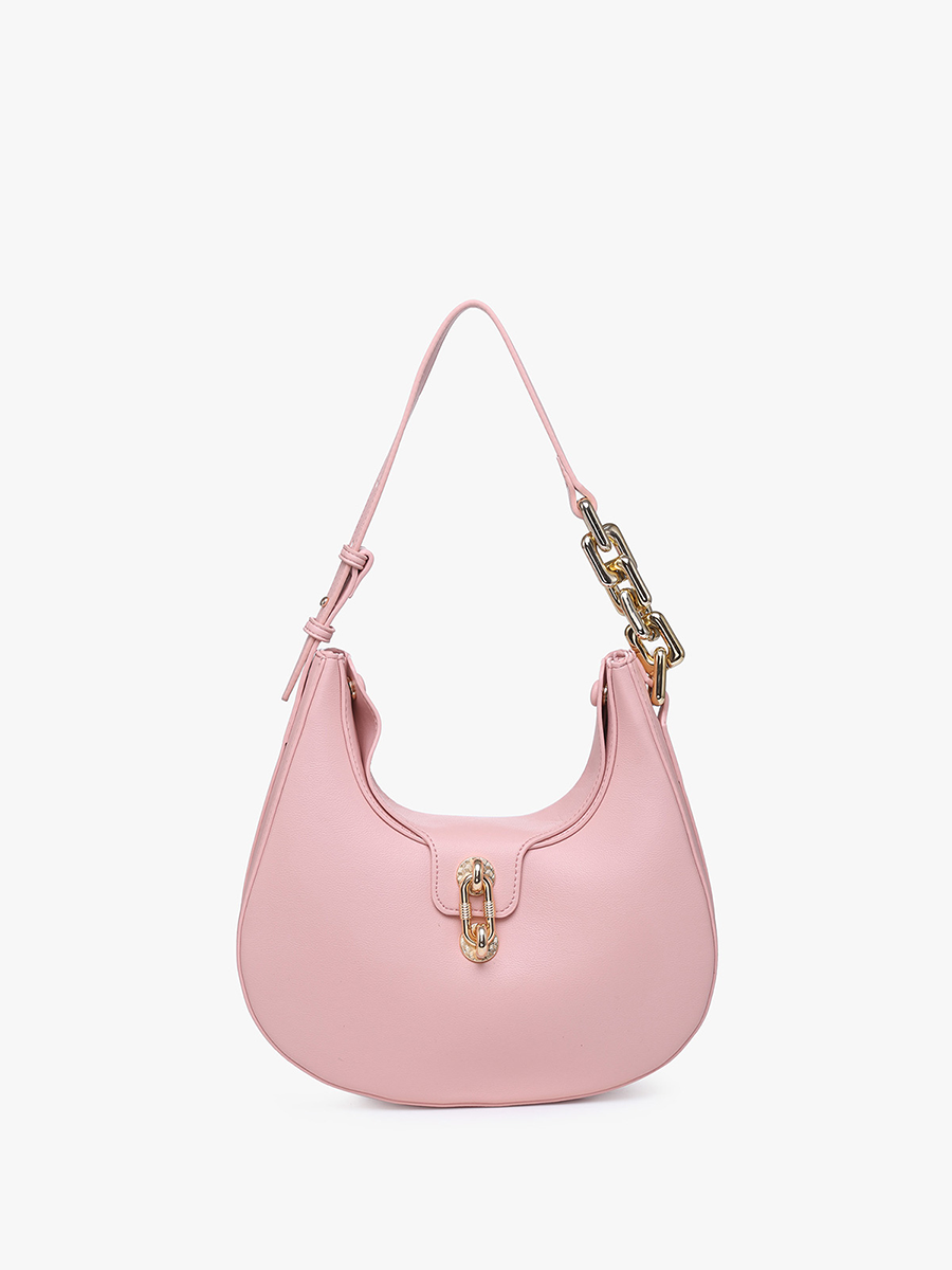 Jen & Co. - JN2240 Dallas Twist-Lock Shoulder Bag: Ivory
