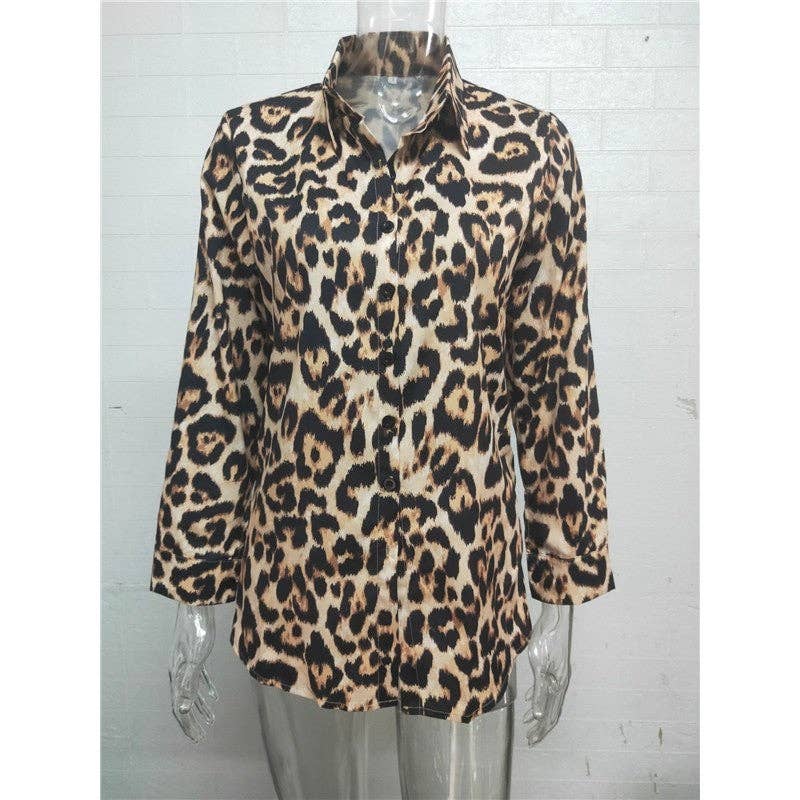 UZ Wholesale Store - Women's Casual Long Sleeve Shirt Blouse: 3269 / 2XL