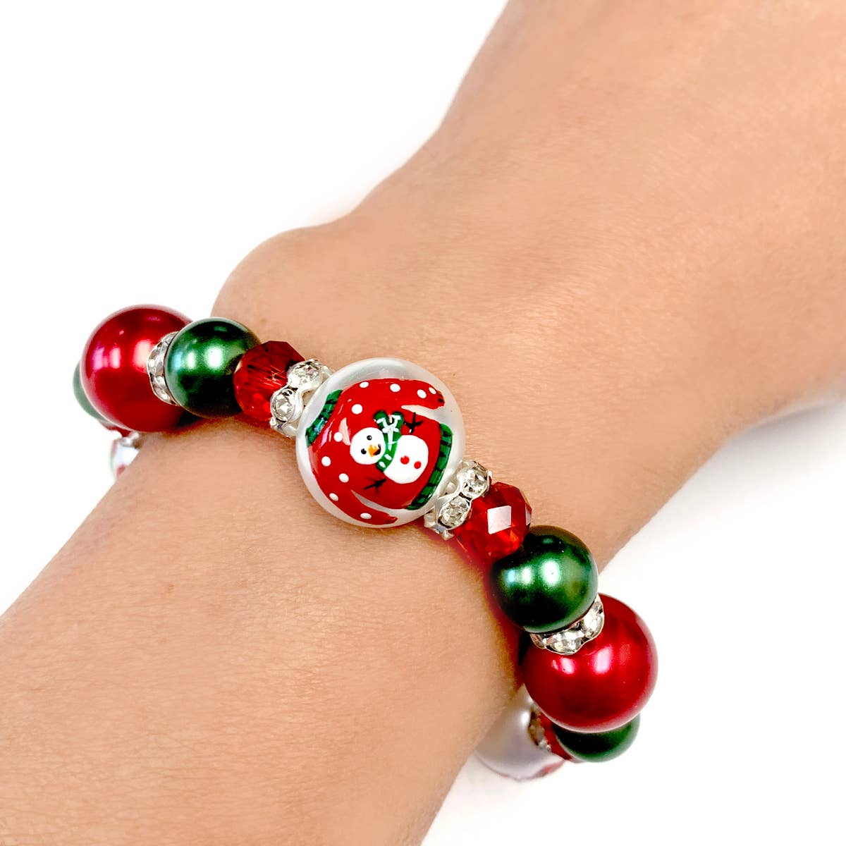 Fiona Accessories - Christmas Beaded Stretch Bracelet Holiday Gifts: Christmas Truck with Tree