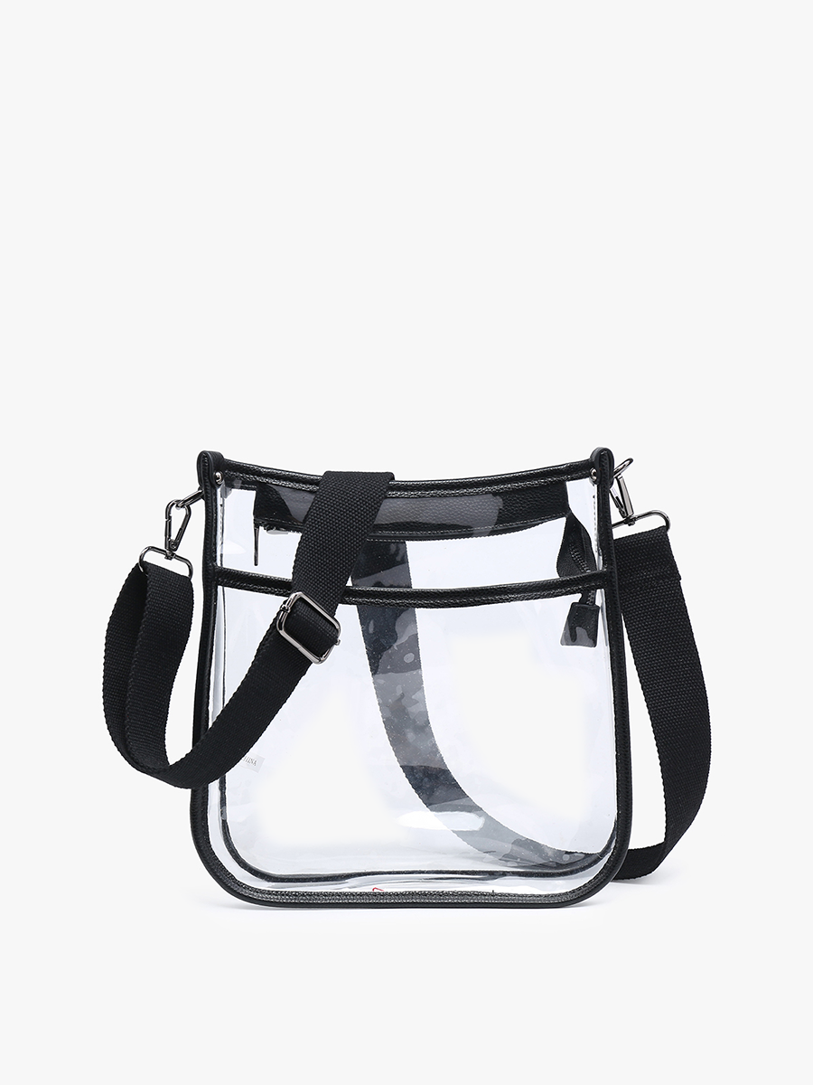 Jen & Co. - M2168CR Posie Clear Crossbody w/ Vegan Leather: Gold