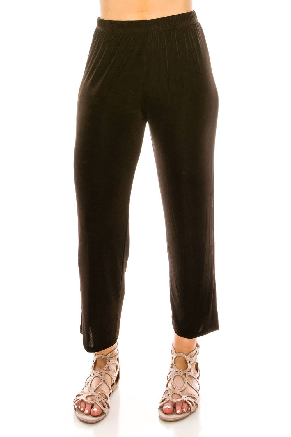 Jostar - Acetate Ankle Length Pants - 5001AY-ARS1: Ivory