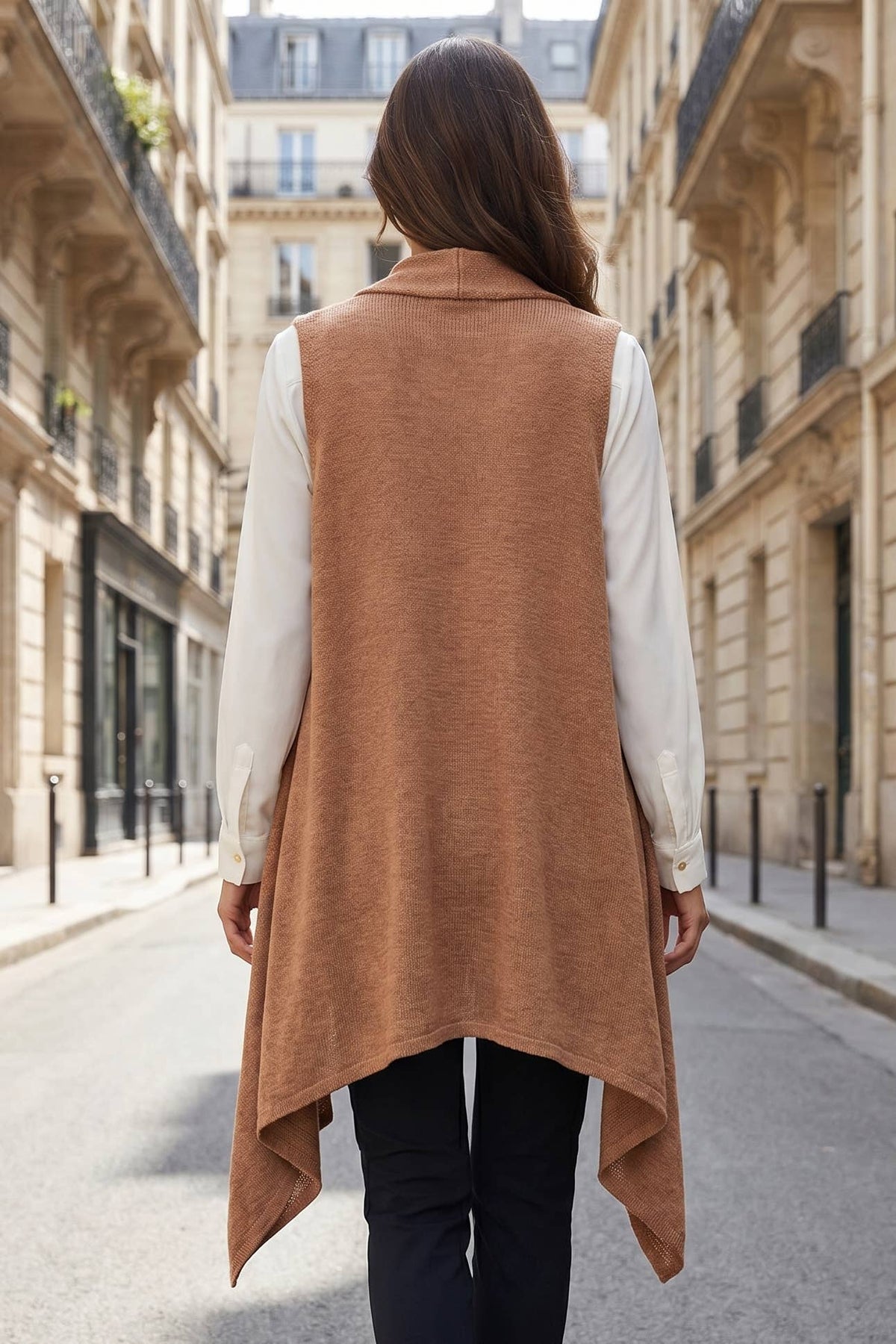 Dear Scarlett - Sleeveless Knit Vest: SOFT GREY / L