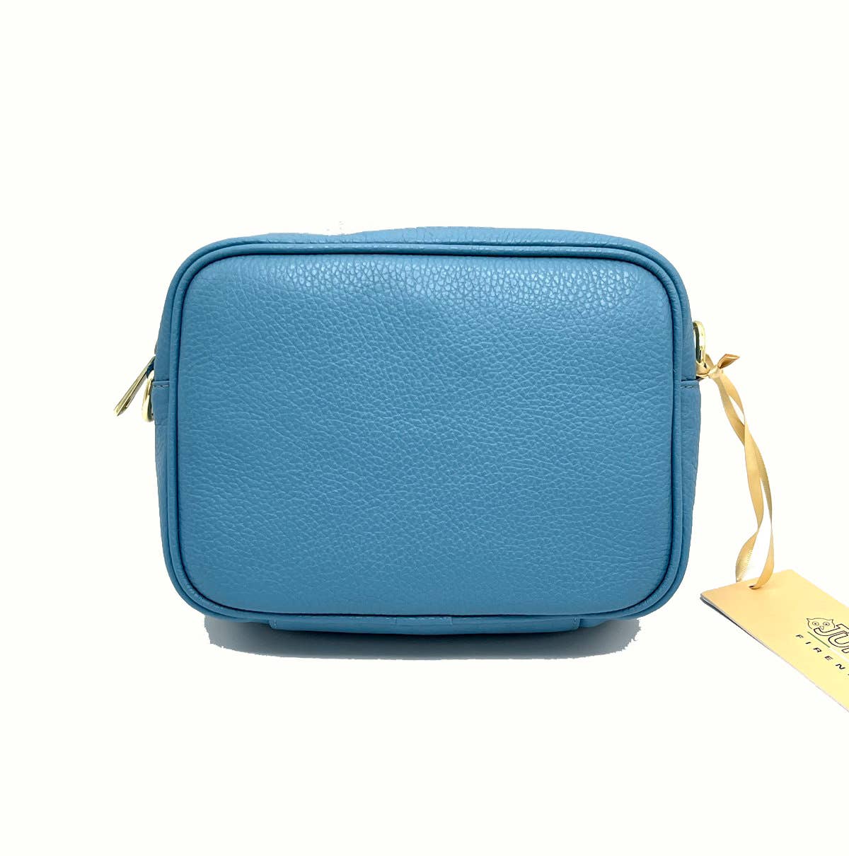 Suie Valentini srl - Genuine leather shoulder bag, made in Italy, art.112414: Dark Blue