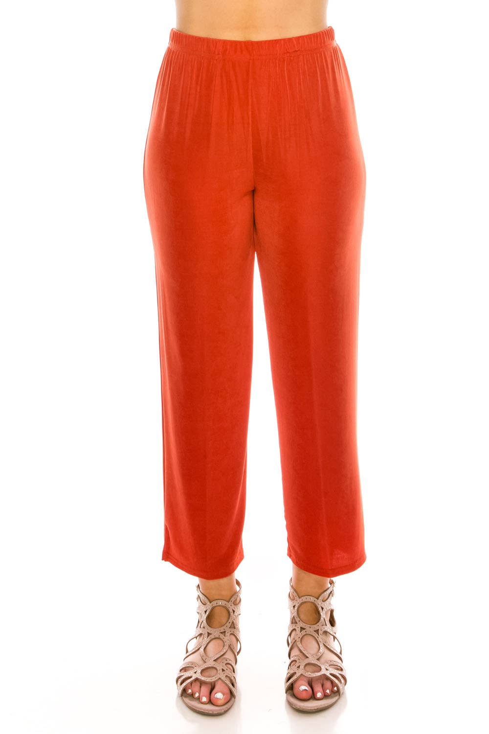 Jostar - Acetate Ankle Length Pants - 5001AY-ARS1: Ivory