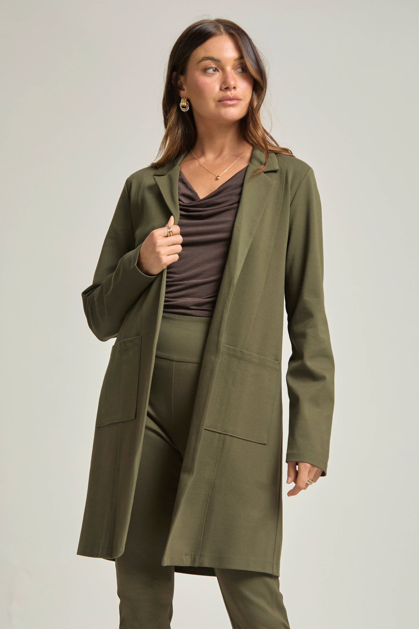 Dear Scarlett - Magic Chic Midi Jacket: Red