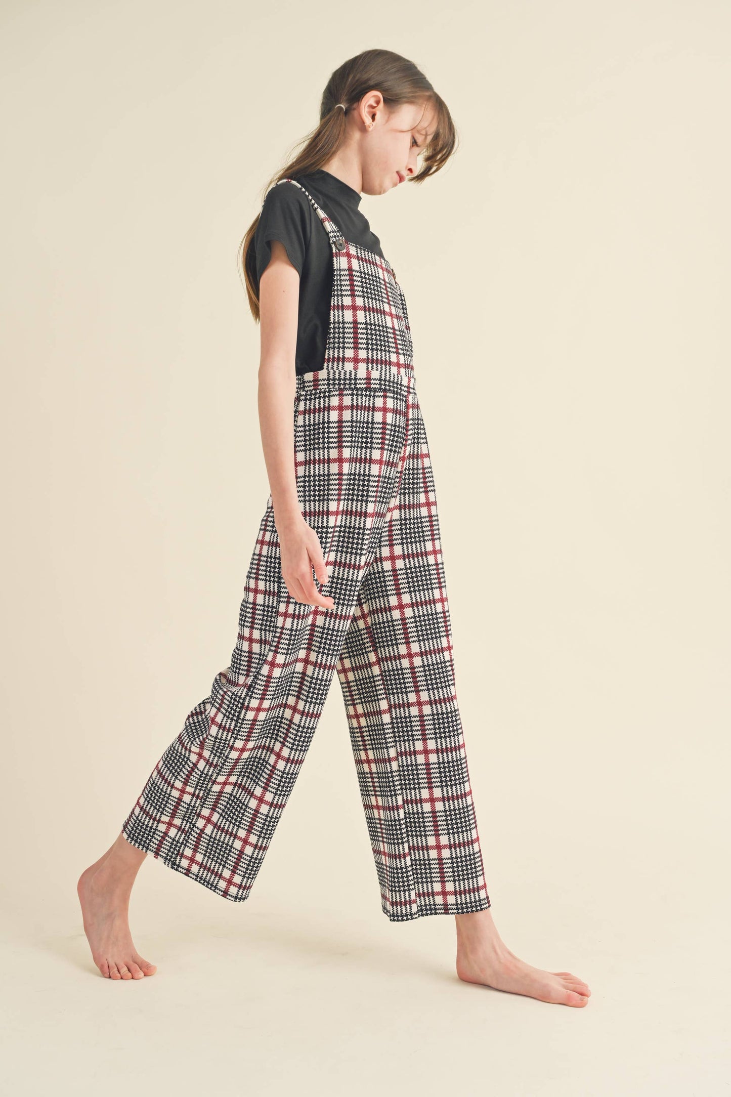heart and arrow - MOCK NECK AND LIVERPOOL PINAFORE 2 PIECES JUMPSUIT
