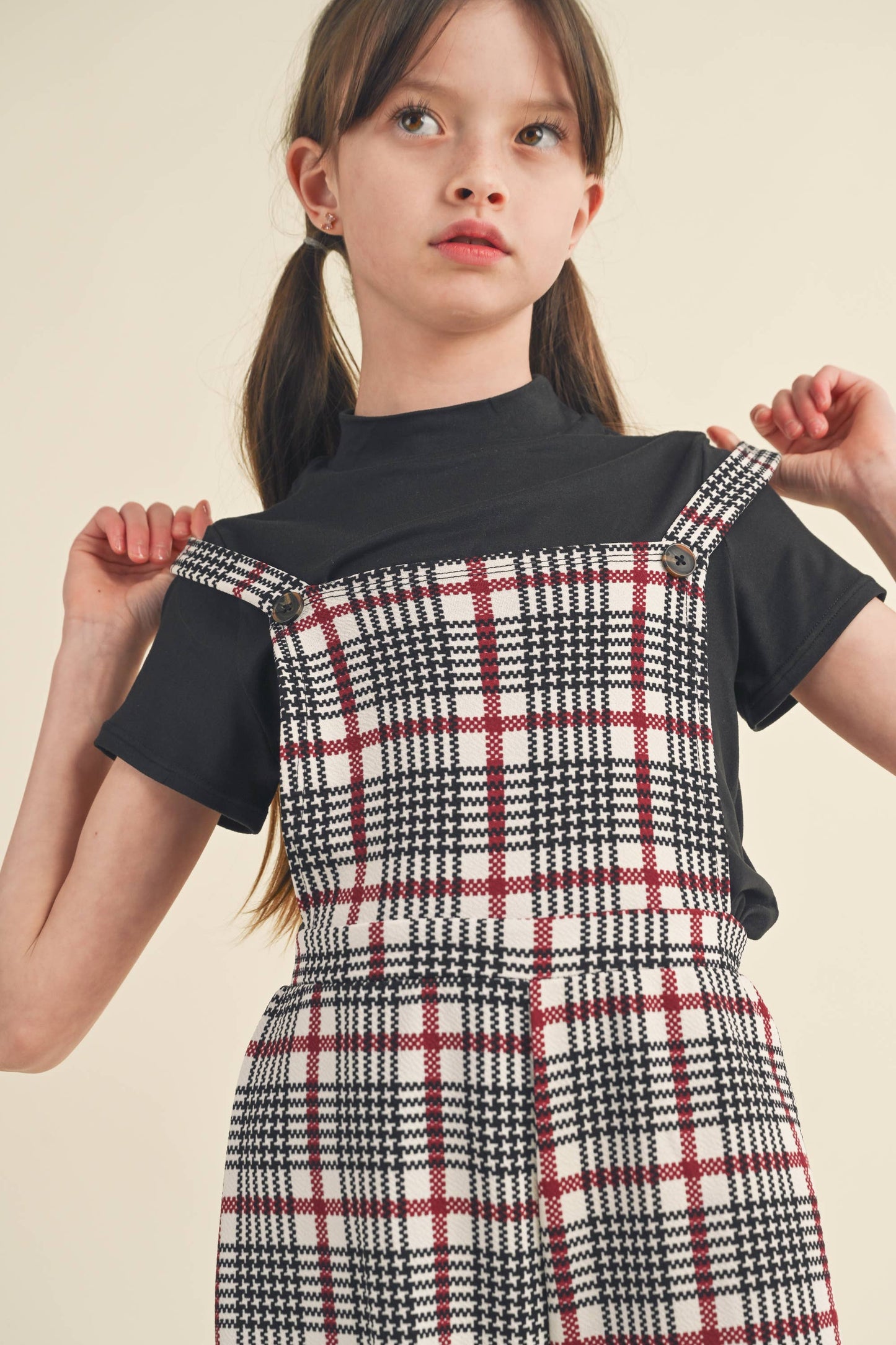 heart and arrow - MOCK NECK AND LIVERPOOL PINAFORE 2 PIECES JUMPSUIT