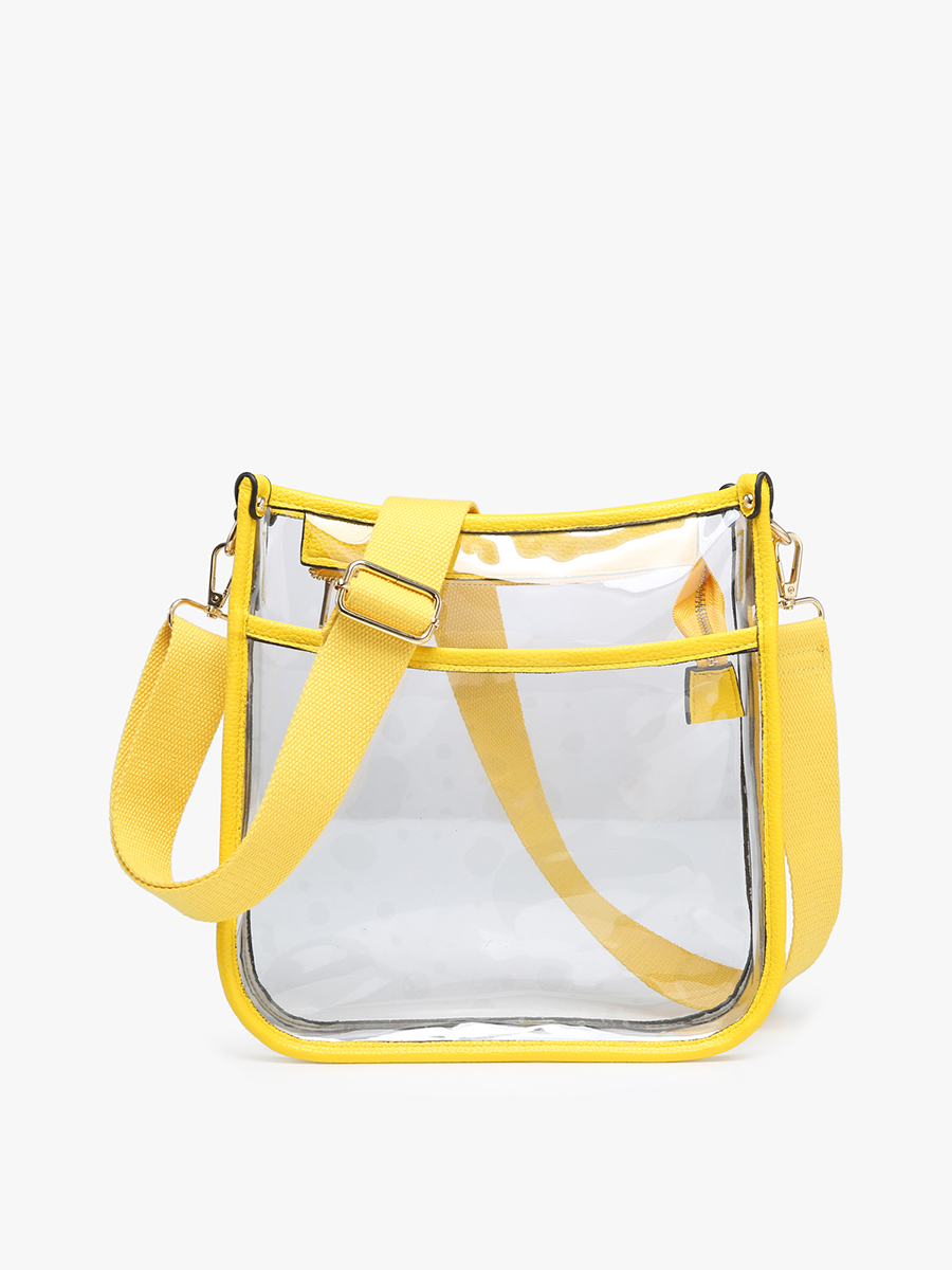 Jen & Co. - M2168CR Posie Clear Crossbody w/ Vegan Leather: Gold