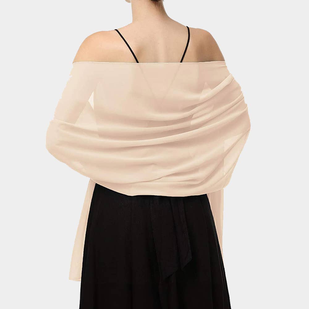 Sensibling Corp. - Lightweight Chiffon Shawl Scarf Wrap: Burgundy