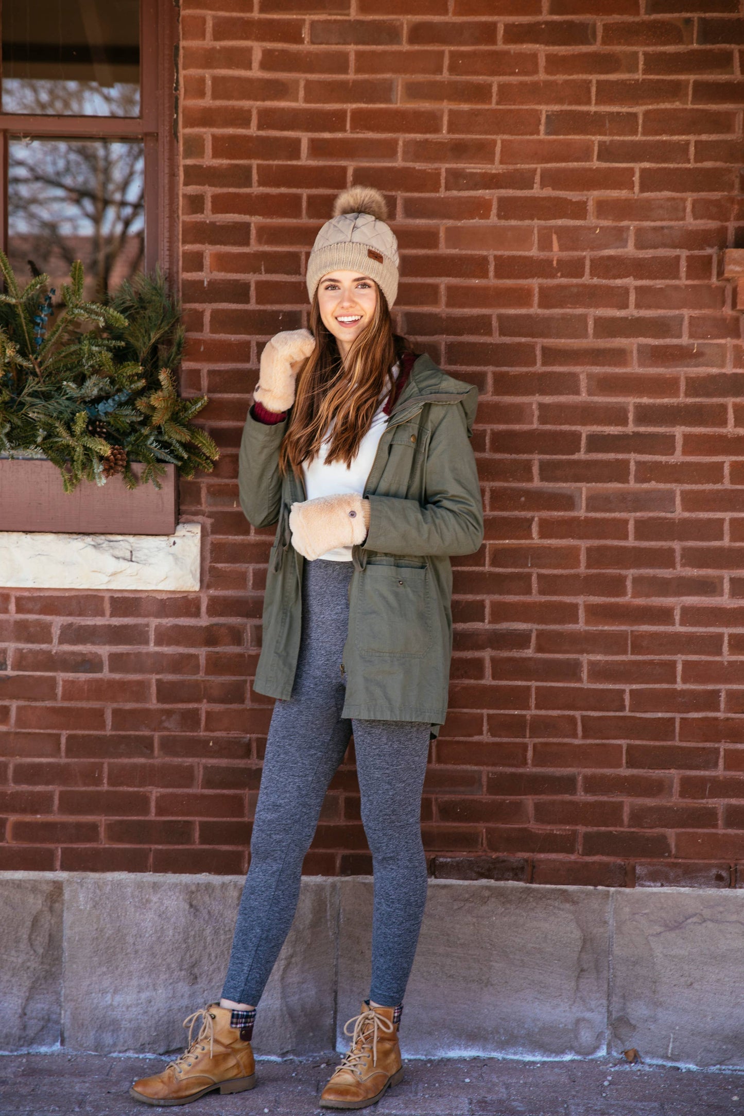 DM Merchandising - Britt's Knits Fleece Lined Leggings Open Stock: Black / Small/ Medium