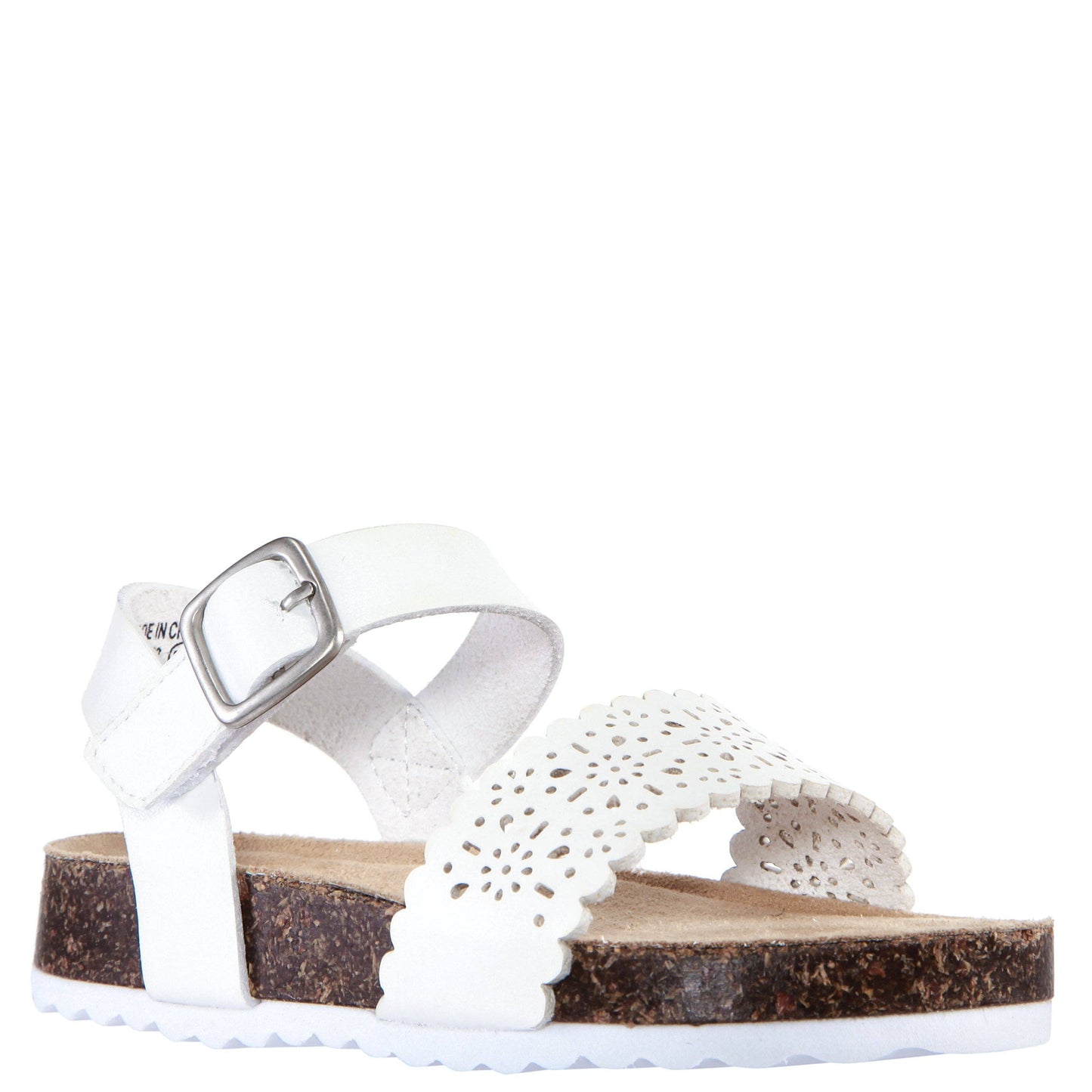 Kidpik - Perforated Sandal: Tan / 2-5 Youth