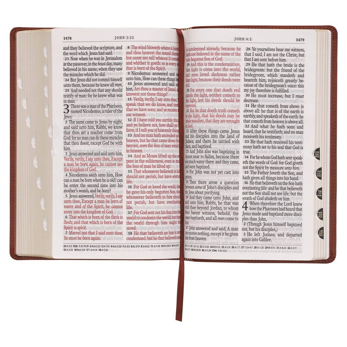Christian Art Gifts - KJV Bible Giant Print Standard-size Faux Leather, Saddle Tan