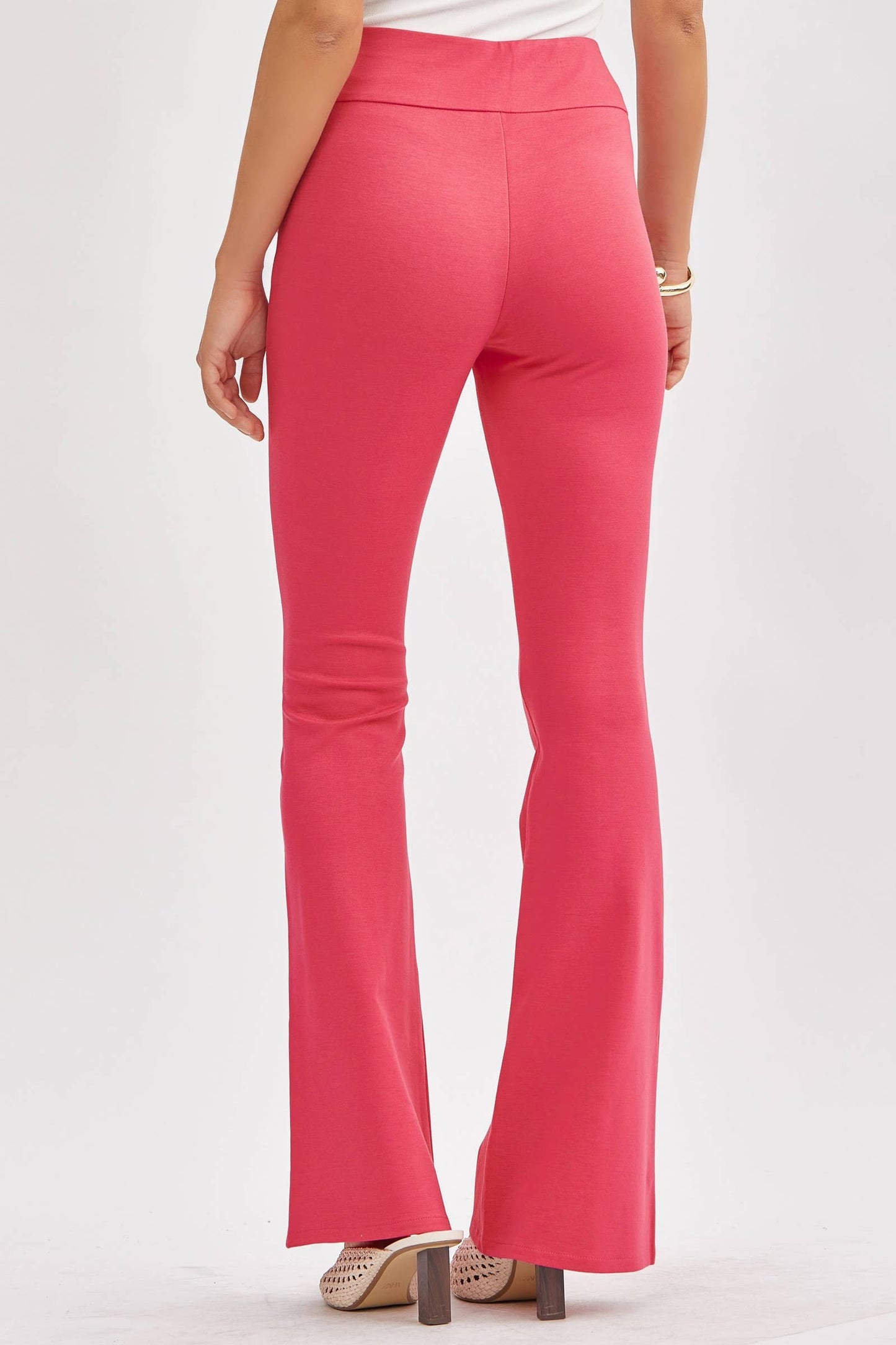 Dear Scarlett - Magic High Waisted Kick Flare Pants: VIOLET / XL