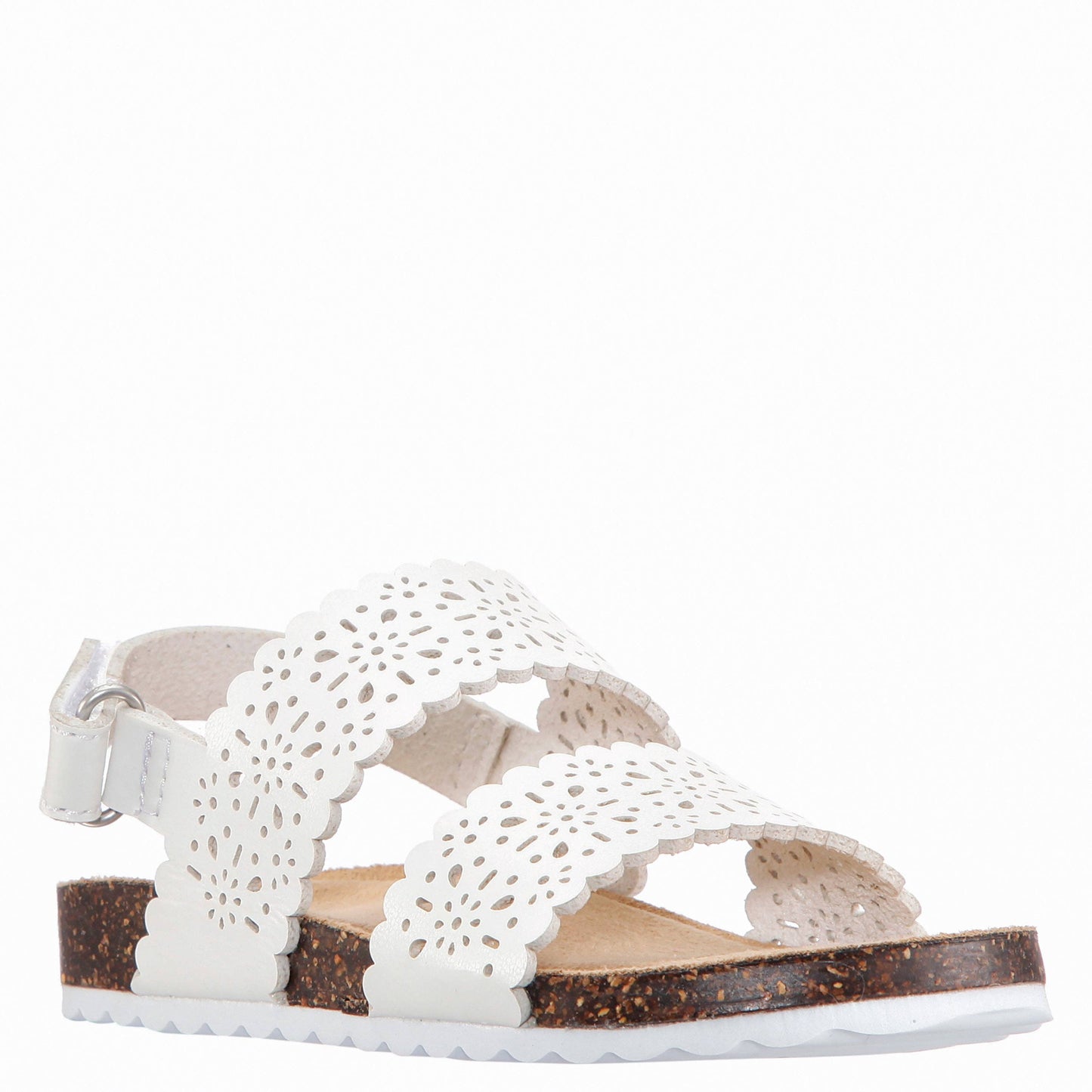 Kidpik - Perforated Sandal: Tan / 2-5 Youth